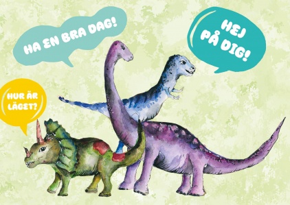 Vykort dinosaurier