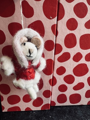 Julgranshänge tovat ulldjur - tomtemor 