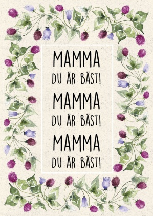 Vykort till mamma - rödklöver