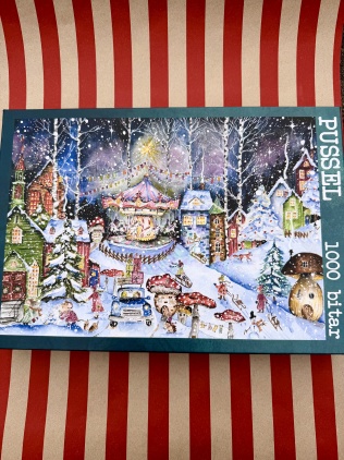 Julpussel 1000 bitar - Hästkarusellen 
