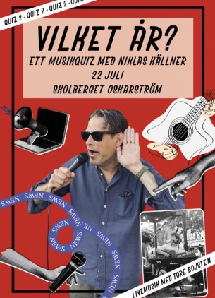 Quiz 22 juli med Niklas källner- i växthuset med mat 