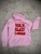 Stentvättad rosa Hoddie