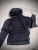 Svart stentvättad hoddie