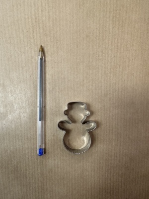 Snögubbe pepparkaksgubbe