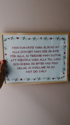 Vägglektyr- man kan inte vara älskad av alla 