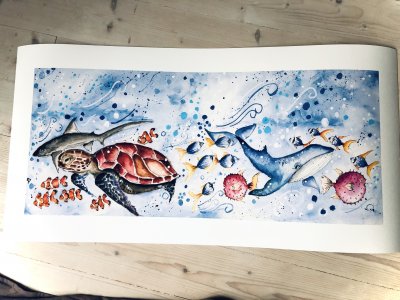 Havet - fine art print 70*35cm begränsad signerad upplaga 