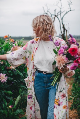 Kimono i 100% linne - sommaräng 
