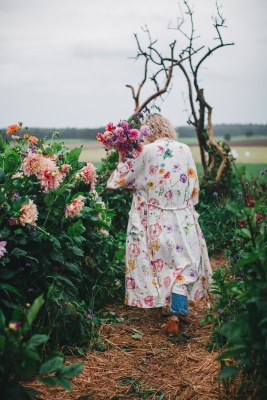 Kimono i 100% linne - sommaräng 