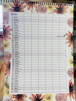 Familjekalender 2026 (6 kolumner) 