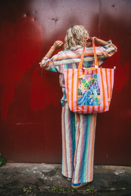 Ekologisk tygpåse -lev lite för fan 