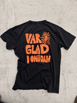 Ekologisk t shirt - glad i onödan orange 