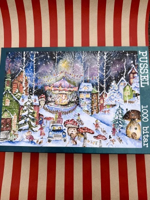 Julpussel 1000 bitar - Hästkarusellen 