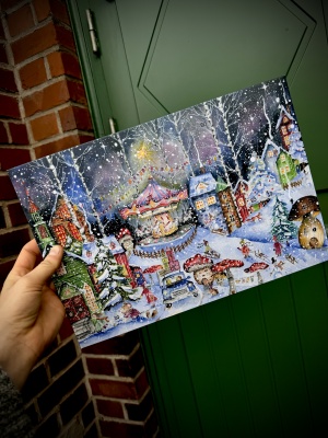 Chokladkalender med mjölkchoklad - Hästkarusellen 