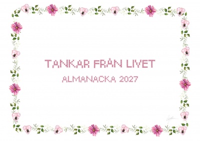 Liggande almanacka 2027 med tankar från livet 