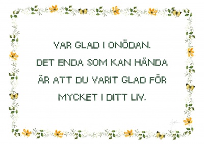 Liggande almanacka 2027 med tankar från livet 
