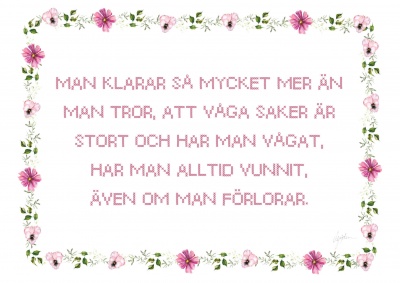 Liggande almanacka 2027 med tankar från livet 