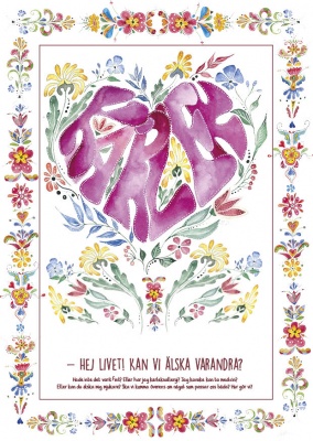 Print med blommor