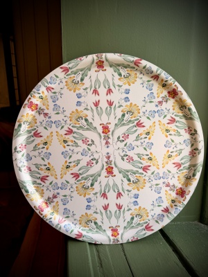 Rund träbricka 38 cm - kurbits 