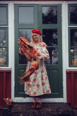 Julklänning ”Amaryllis” (skärp ingår ej)