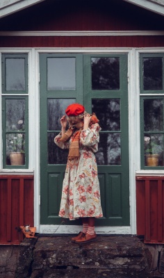Julklänning amaryllis