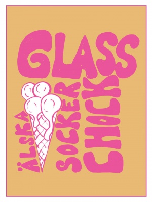 Poster 30*40 cm glass orange 